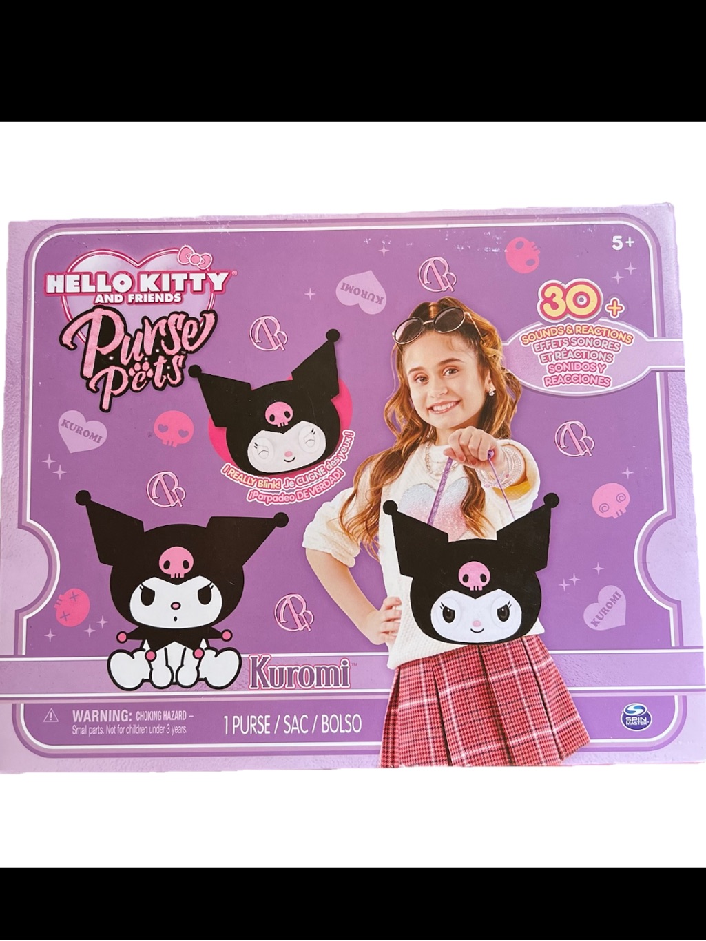 Hello Kitty Kuromi Purse Pet By Spin Master - Over 30 Interactions